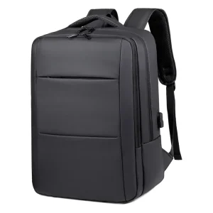 Men’s High Quality Large Capacity Waterproof Fashion Backpack Custom Oxford Laptop Computer Bag with USB for Business Travel