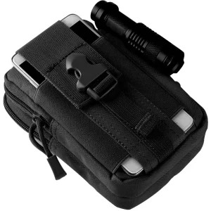 Men’s High Quality Tactical Waist Bag Multi Pockets Fanny Pack for Travel & Sport Hip Bag Tendance