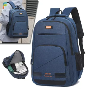 Men’s Laptop Backpack Business Fashion Double Shoulder Bag Waterproof Oxford Student School Bag