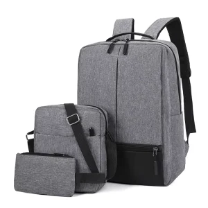 Men’s Laptop Backpack USB Charging Large Capacity Waterproof Oxford Cloth Casual Business Anti Theft Travel Backpack