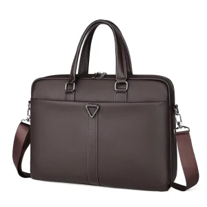 Mens Laptop Bags High Quality Leather Waterproof Business Laptop Backpack Notebook Bag