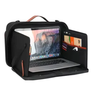 Men’s Laptop Briefcase Lightweight Computer Bag with Tray for Business Trip