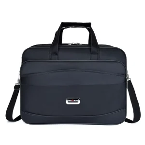 Men’s Laptop Briefcase Waterproof Nylon Business Messenger Bag Durable 15.6 Inch Laptop Bag for Work
