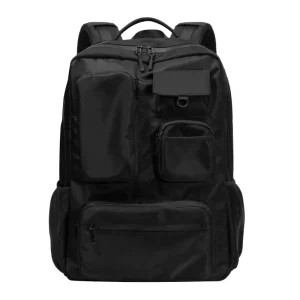 Men’s Large Capacity 15-17 Inch Laptop Backpack Waterproof Anti-Theft Multifunctional Travel Casual Sports Bag Zipper Closure