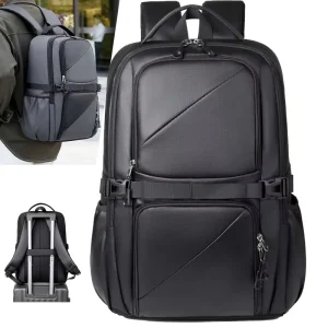 Men’s Large Capacity Backpack Waterproof Casual Travel Commuting Versatile Business Outdoor Use Computer Backpack