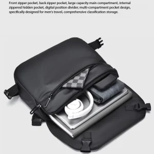Men’s Large Capacity Casual Bag Outdoor Sports Fashion Film Single Shoulder Crossbody Bag