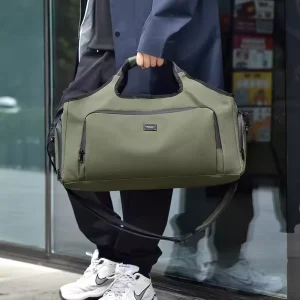 Men’s Large Capacity Casual Gym Bag Portable Wet Dry Separate Shoe Warehouse Oxford Material Polyester for Cross Border Travel