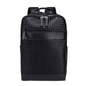 Men’s Large Capacity Casual Sports Backpack Woven Fashion Short Distance Duffel Bag for Business Computer Use