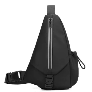 Men’s Large Capacity Chest Bag Casual Fashion Waterproof Slant Span Shoulder Bag Carrying Bag