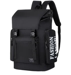 Men’s Large Capacity Computer Backpack Waterproof Geometric Pattern Leisure Travel Multifunctional Bag