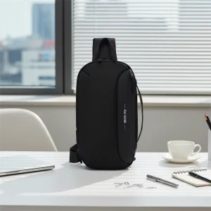 Men’s Large Capacity Crossbody Bag Horizontal Style Sports Shoulder Bag Cycling Chest Bag Motorcycle Super Lightweight