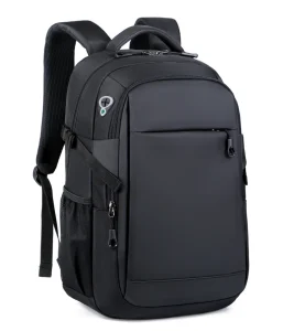 Men’s Large Capacity Custom Logo Fashion USB Backpack Oxford Waterproof Zipper Laptop Bag for Business Travel Student School Use