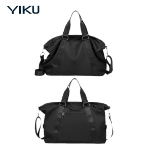 Men’s Large Capacity Fashionable Sports Tote Waterproof Polyester Nylon Travel Duffel Bag Durable Shoulder Strap Overnight