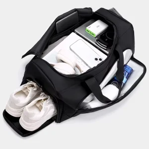 Men’s Large Capacity Gym Bag with Dry Wet Separation Handheld & Shoulder Bag for Business Meeting Travel