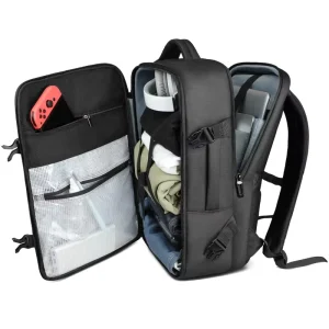 Men’s Large Capacity Multifunctional Business Travel Backpack Waterproof Oxford Polyester Anti Theft USB Charging Zipper