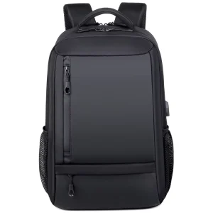 Men’s Large Capacity Multifunctional Laptop Backpack Oxford Polyester Waterproof School Bag Geometric Logo Printing