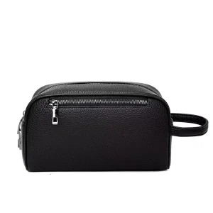 Men’s Large Capacity PU Fashion Waterproof Clutch New Design Business Tote Combination Lock Zipper Open Close Sacoche