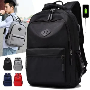 Men’s Large Capacity School Backpack Korean Waterproof Oxford Lining High School Students Travel Bag Factory