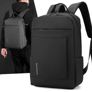 Men’s Large Capacity Schoolbag Junior High School Student Bag Casual Lightweight Backpack Travel Backpack