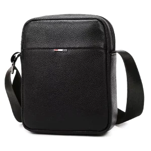 Men’s Large Capacity Single Shoulder Crossbody Bag Fashionable New Trend with Waterproof Feature and Polyester Lining