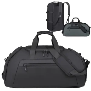Men’s Large Capacity Travel Backpack with Dual Shoulder Sports Design and Wet Dry Separation Function