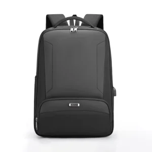 Men’s Large Capacity Waterproof Business Laptop Backpack Nylon Air Cushion Straps for Commuting High School College Students