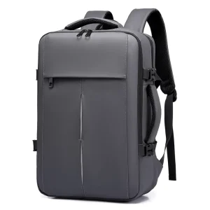 Men’s Large Capacity Waterproof Computer Backpack Classy Business Trip Notebook Backpack for Travel Use