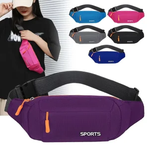 Men’s Large Capacity Waterproof Waist Bag Multi functional Outdoor Sports Mobile Phone Cross body Chest Bag