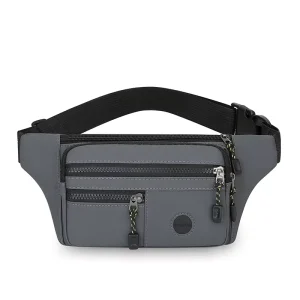 Men’s Large Nylon Sling Chest Bag Customized Luxury Zipper Closure Durable Stylish Unisex Design for All Seasons Waterproof