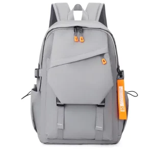 Men’s Large Waterproof Backpack Nylon Lining Zipper Closure Light Luxury Design Laptop Compartment For Travel School