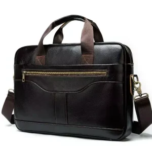 Men’s Leather Briefcase Laptop Bag Shoulder Bag Men’s Handbag