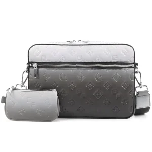 Men’s Leather Crossbody Sling Bag Square Box PU Leather Purses and Handbags with Zipper Closure and RFID Feature Fashion Style