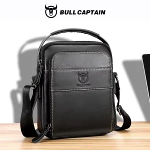Men’s Leather Shoulder Bag Multifunctional and High-capacity Cowhide Crossbody Bag Handbag Cowhide Men’s Bag