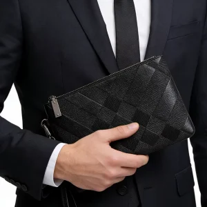 Men’s Leather Wallet Men’s Leather Clutch Bag Handbag Pochette Sac Homme a Main Pour Homme Portefeuille Pour Homme En Cuir HH01