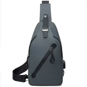 Men’s Lightweight Anti-theft Waterproof Crossbody Bag With Suspender Chest Bag