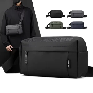 Men’s Lightweight Cross body Bag Casual Single Shoulder Waist Bag Waterproof Outdoor Travel Chest Bags