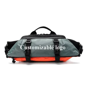 Men’s Lightweight Functional Crossbody Bag Outdoor Cycling Commuting Chest Bag Customizable Sports Travel Shoulder Bag