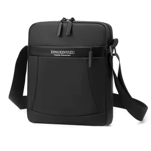 Men’s Lightweight Nylon Crossbody Shoulder Bag Simple Fashion Versatile for Daily Outdoor Use Waterproof Polyester Portable