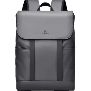 Men’s Lightweight PU Backpack Stylish Luxury Multifunctional Computer Bag for Business Travel Zipper 30L Small