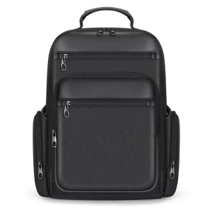 Men’s Lightweight Polyester Laptop Backpack Zipper Multi-Pocket Waterproof Durable Abrasion-Resistant Storage