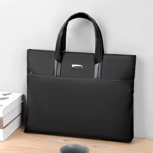 Men’s Lightweight Protective Shoulder Bag Waterproof Business Handbag for Travel and Work with Laptop Case