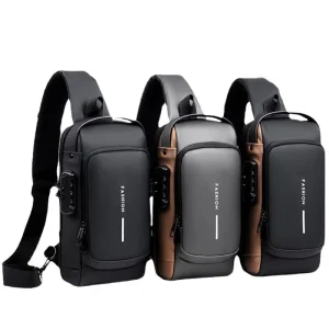 Men’s Lightweight Waterproof Anti-theft Usb Charging Customized Logo Shoulder Bag Design Laptop Shoulder Bag