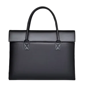 Men’s Lightweight Waterproof Scratch Resistant PU Laptop Briefcase Casual Business Commute Bag Customizable Logo Business Gift