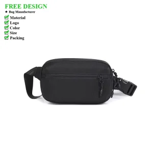 Men’s Lightweight and Durable Crossbody Bag Stylish and Simple Chest Bag Phone Bag Portable Shoulder Bag