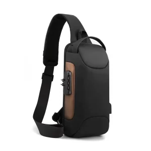 Men’s Locomotive Bag Anti-theft Fanny Pack Leisure Fashion Custom Logo Shoulder Strap Bag Men Waist Chest Bag