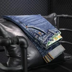 Men’s Loose Straight Leg Pants Business High-end Elastic Casual Pants Factory