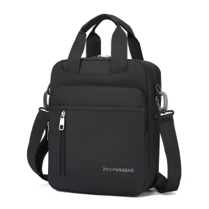 Men’s Luxury Messenger Bag, Custom Logo, Durable Business Casual Briefcase Crossbody Shoulder Bag