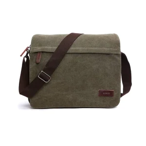 Men’s Messenger Bag Canvas Shoulder Bags Laptop Bags for Work and School Cross Body Bags OEM