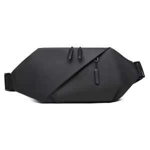 Men’s Messenger Bag Waterproof Travel Sling Bag Fashionable Crossbody Leisure Waist Bag for Outdoor Use