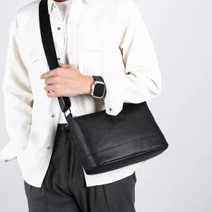 Men’s Messenger Bags Men’s Fashion Style Waterproof PU Chest Pack Bag with Custom